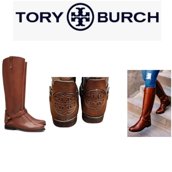 Tory Burch Womens Colton Leather Riding Knee-High Boots 10 - Picture 12 of 13